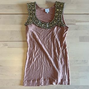 Gianfranco ferre embellished tank top xs vintage